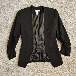 H&M ruched sleeve blazer